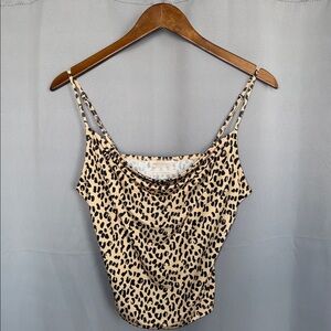 Urban Outfitters Animal Print Camisole Festival y2k indie Size M